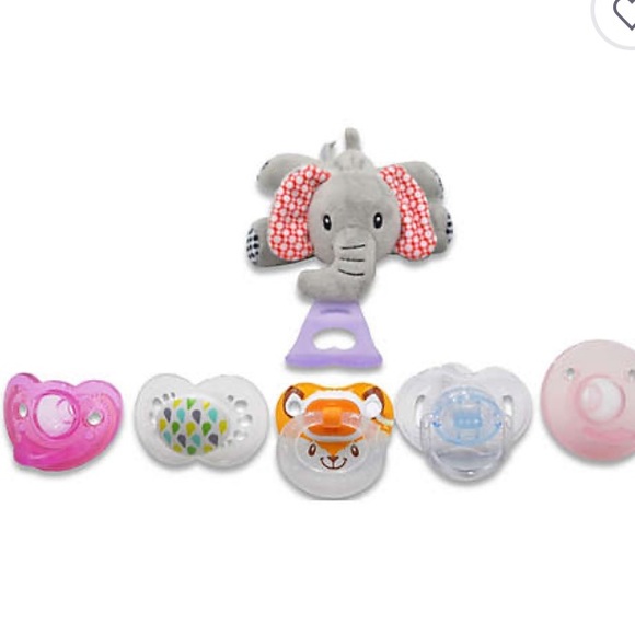 Nissi & Jireh® Elephant 4-in-1 Pacifier Holder - Picture 2 of 7